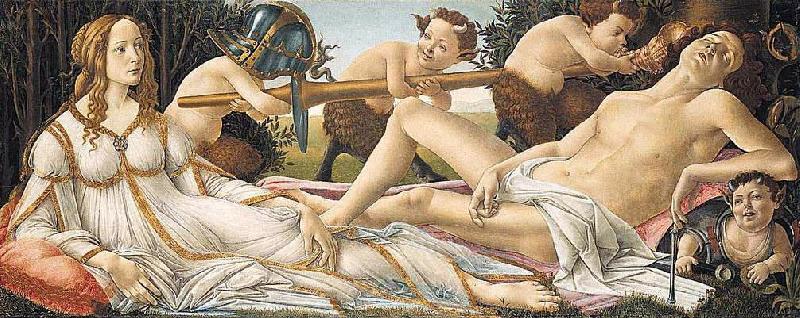 BOTTICELLI, Sandro Venus and Mars fg oil painting image